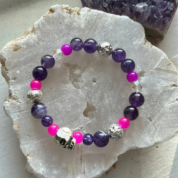 ✨Handmade Protection -Spiritual Growth -Transformation Crystal Healing bracelet - Picture 3 of 4